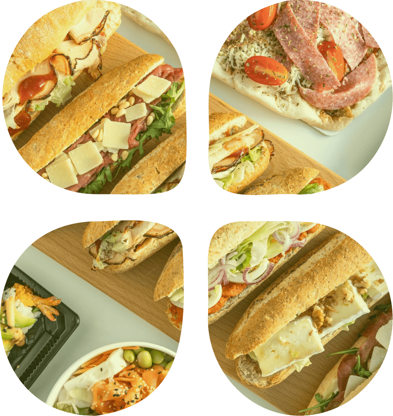 Lunch collage